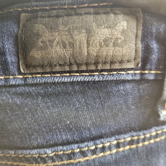 Levi's 529 Jeans Women's 32 Blue Curvy Bootcut Mid Rise Stretch Dark Wash Denim - Picture 8 of 9